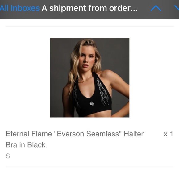 Darc Sport Eternal Flame Everson Seamless Halter Bra Black SMALL - Picture 4 of 4